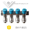 EM-F-B025 Collecteur de compression 6 voies en laiton avec valve